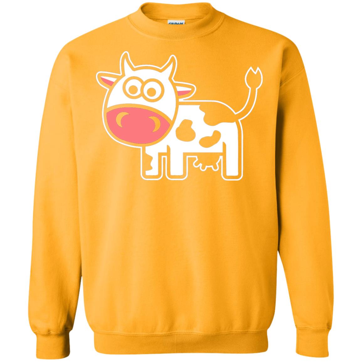 Cute Comic Cow Lover T-shirt Gold