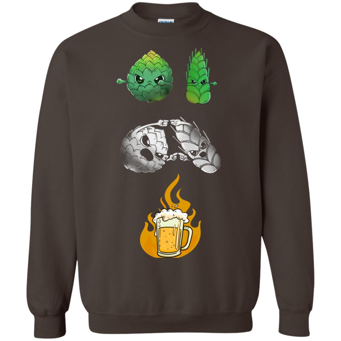 Beer Lover T-shirt Beer Fusion Flags Dark Chocolate