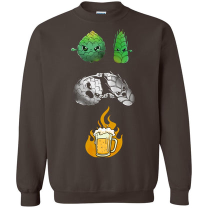 Beer Lover T-shirt Beer Fusion Flags Dark Chocolate