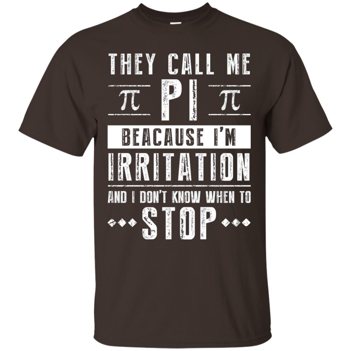 Happy Pi Day T-shirt I Dont Know When To Stop Dark Chocolate