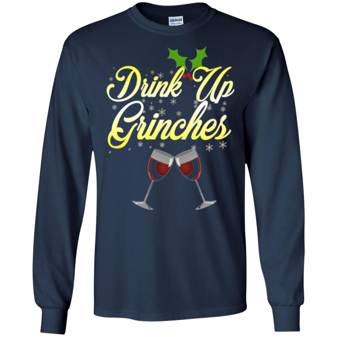 Christmas T-shirt Drink Up Grinches Navy