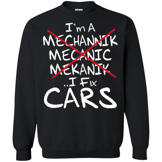 Mechanic T-shirt I Fix Cars Black