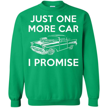 Car Lover T-shirt Just One More Car Irish Green