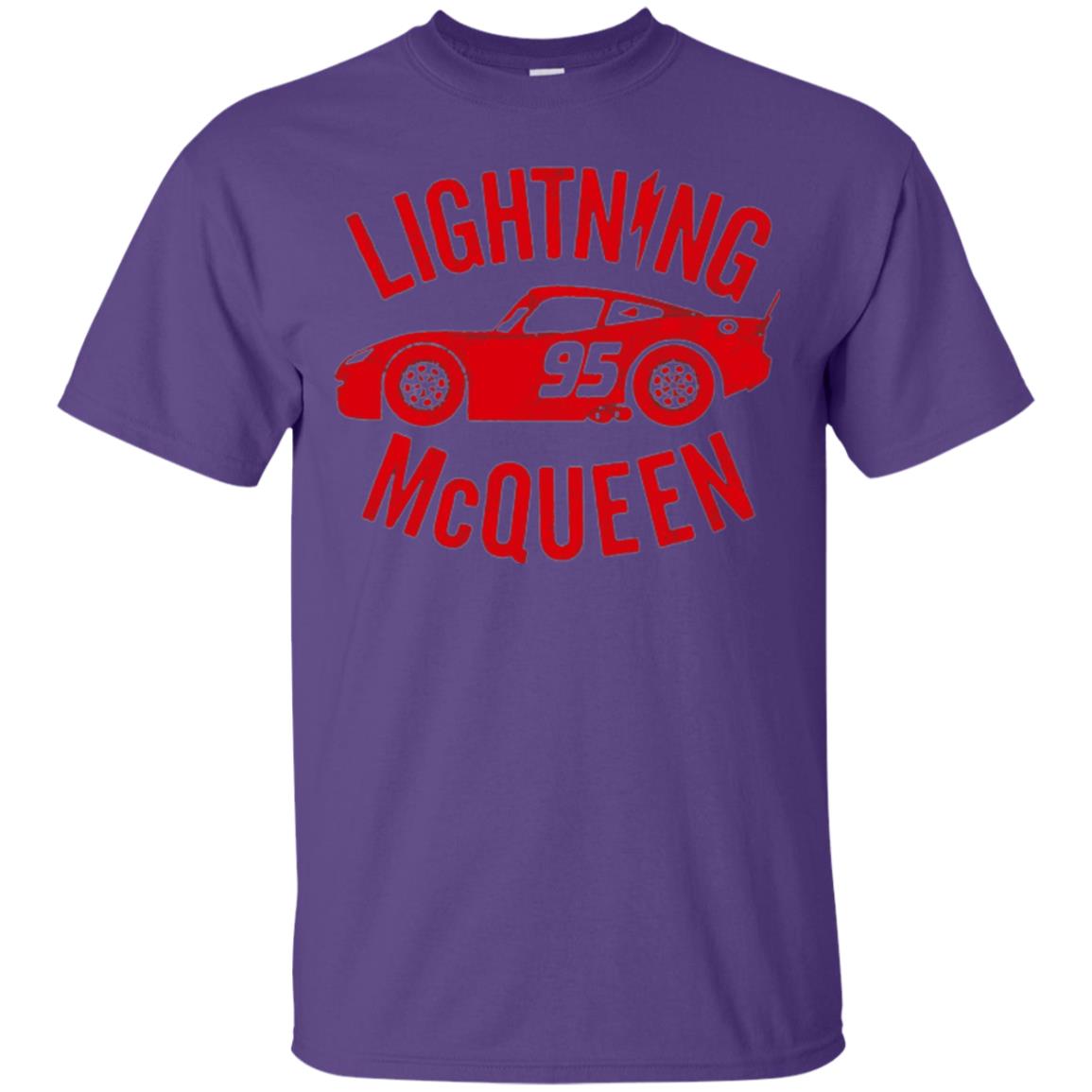 Pixar Cars Lightning 95 Mcqueen Vintage Graphic T-shirt Purple
