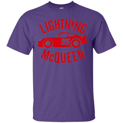 Pixar Cars Lightning 95 Mcqueen Vintage Graphic T-shirt Purple