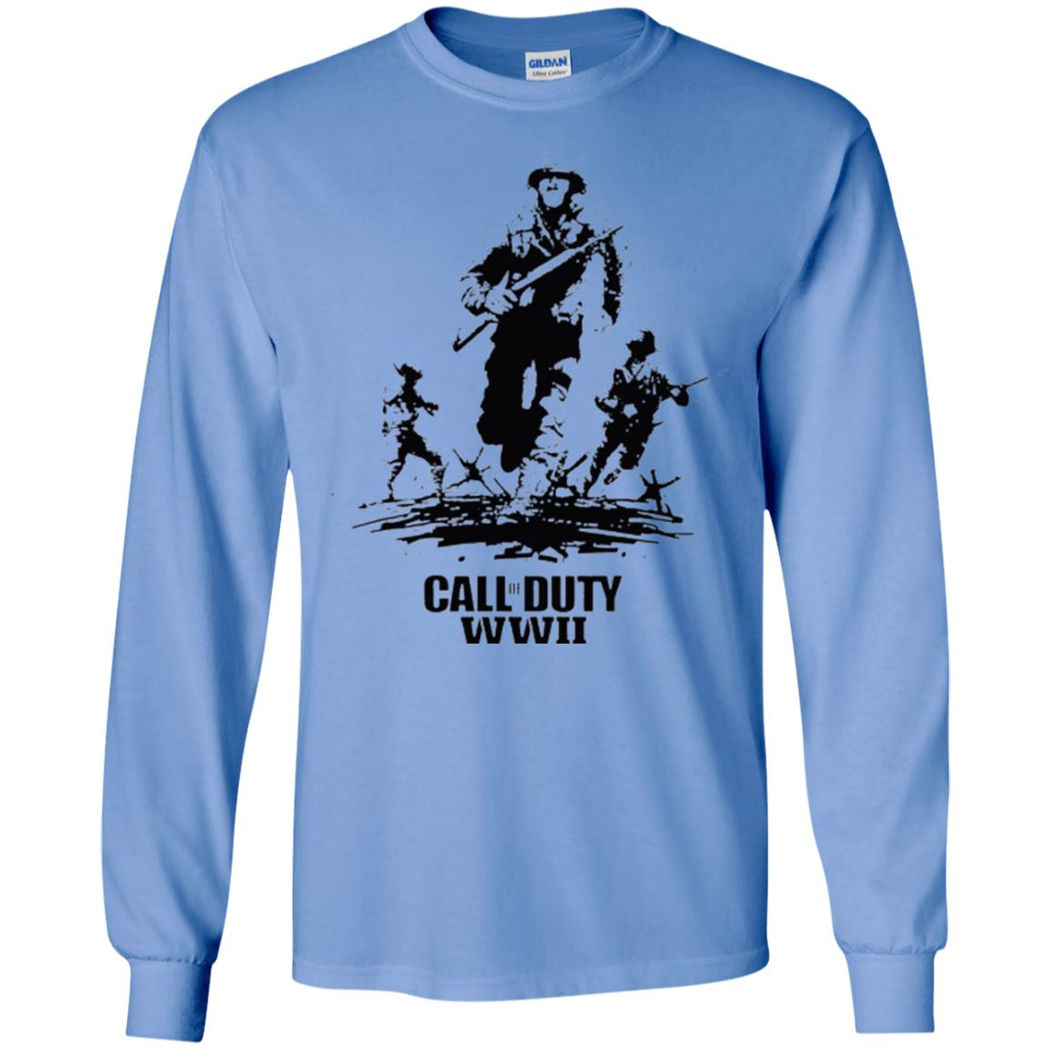 Military T-shirt Call Of Duty Wwii Carolina Blue