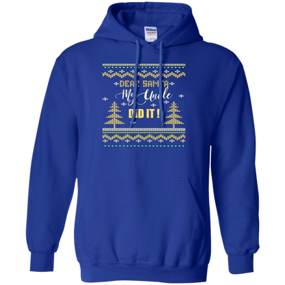 Christmas T-shirt Dear Santa My Uncle Did It Royal
