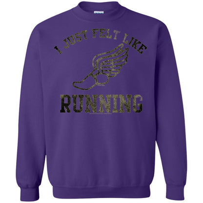 Movie T-Shirt I Just Felt Like Running Purple