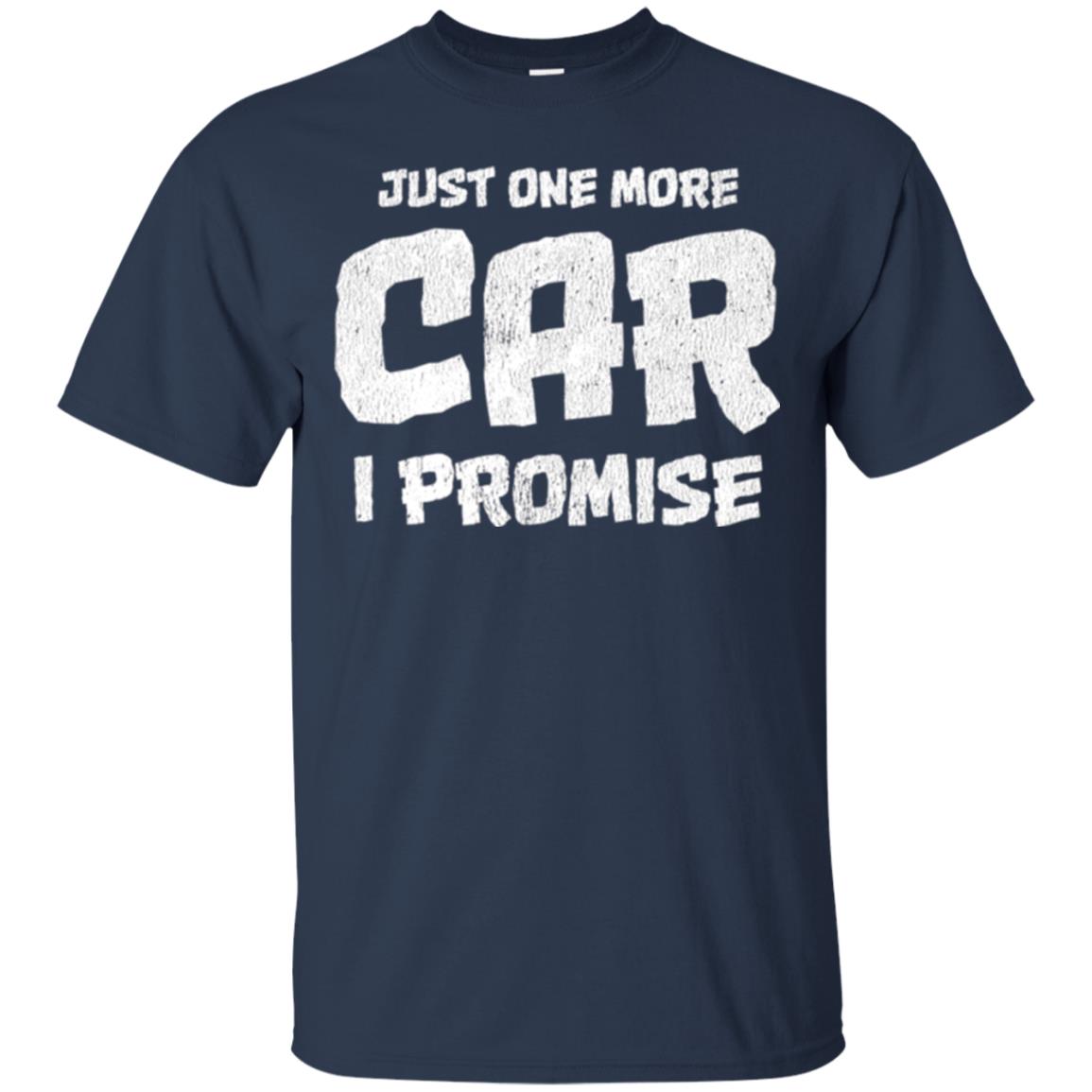 Car Lovers T-shirt Just One More Car I Promise Navy