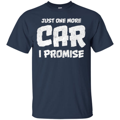 Car Lovers T-shirt Just One More Car I Promise Navy