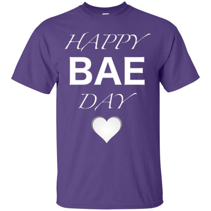 Valentine_s Day T-shirt Happy Bae Day Purple