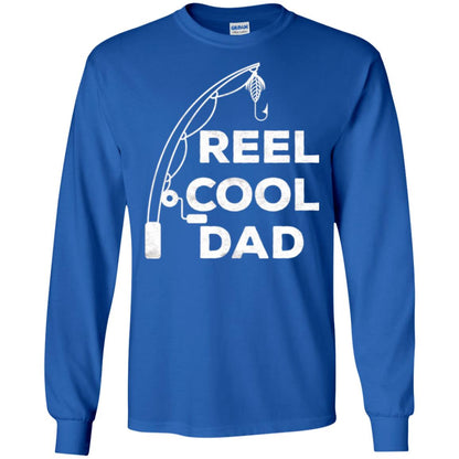Fisherman T-shirt Reel Cool Dad Royal