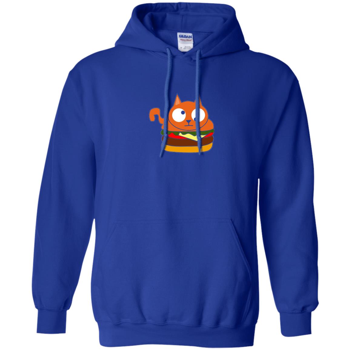 Chibi Kitty Burger Kawaii Cat Lovers Shirt Royal