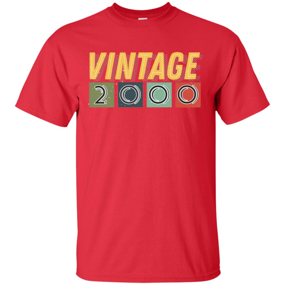 Vintage 2000 18th Birthday Gift Shirt For Mens Or Womens Red