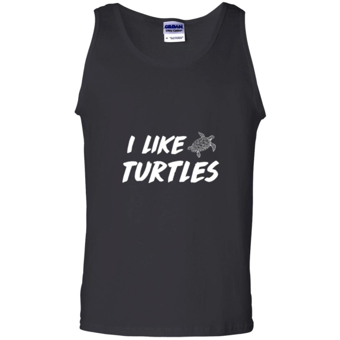 Turtle Lover T-shirt I Like Turtles Black