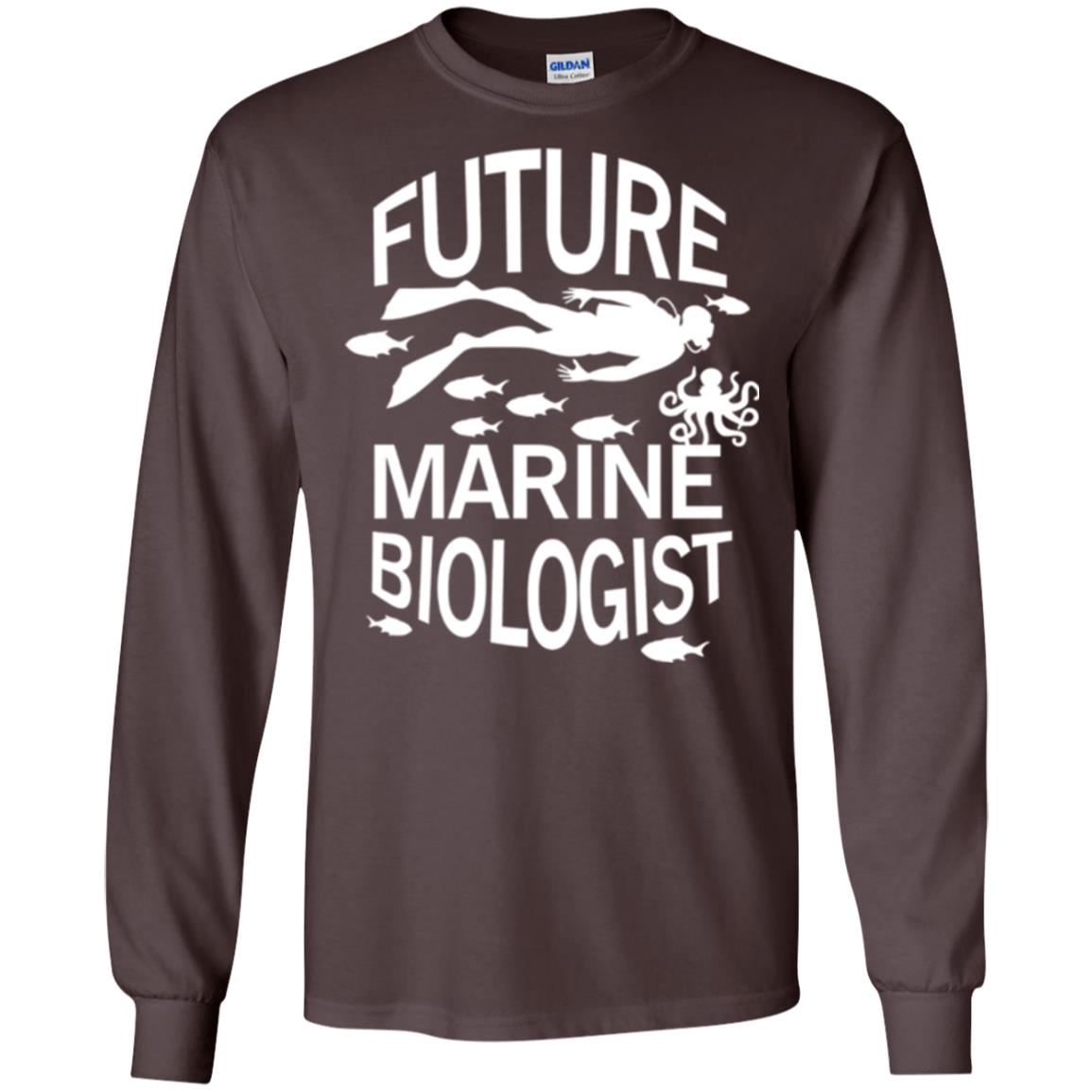 Cute Marine Biologist T-shirt Dark Chocolate