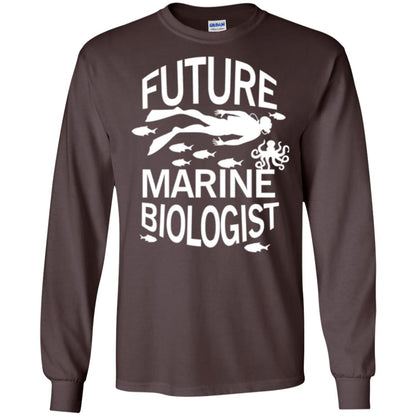 Cute Marine Biologist T-shirt Dark Chocolate