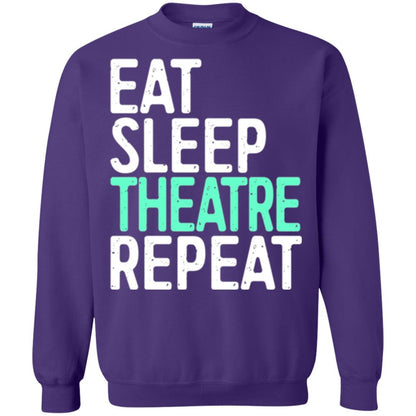 Actor T-shirt Eat Sleep Theatre Repeat T-shirt Purple