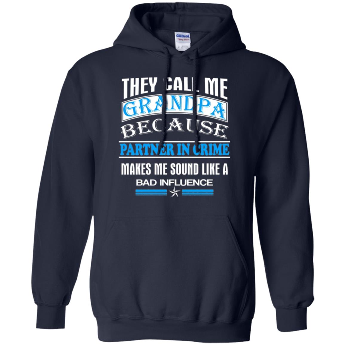 They Call Me Grandpa Because Partner In Crime Papa T-shirt Navy