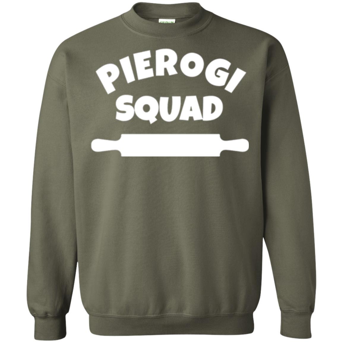 Christmas T-shirt Pierogi Polish Dumpling T-shirt Military Green