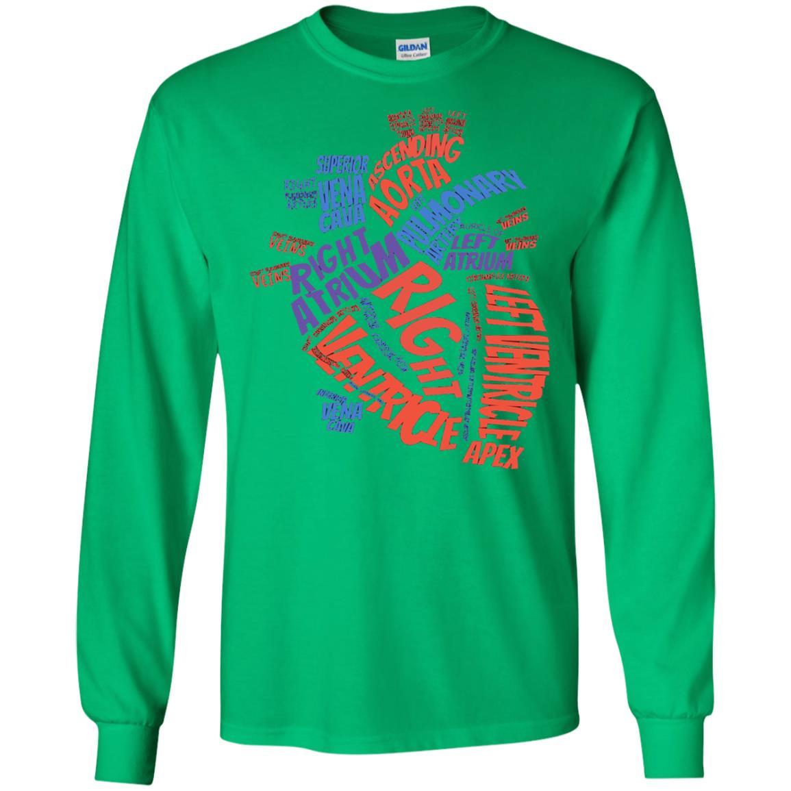 Anatomical Heart T-shirt Irish Green