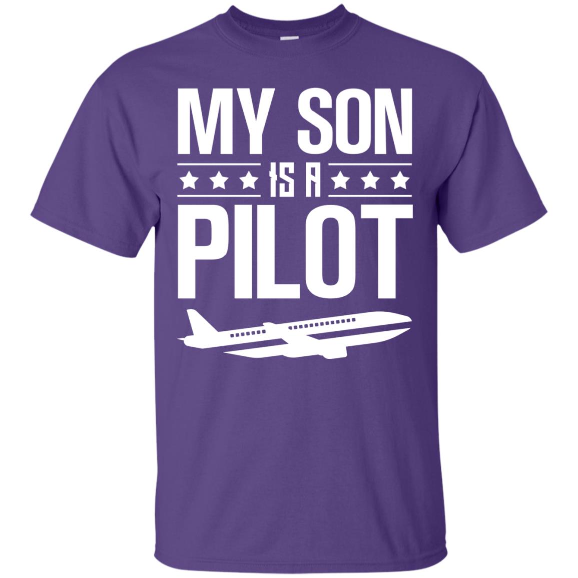 My Son Is A Pilot Shirt Purple