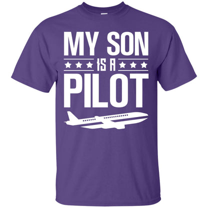 My Son Is A Pilot Shirt Purple
