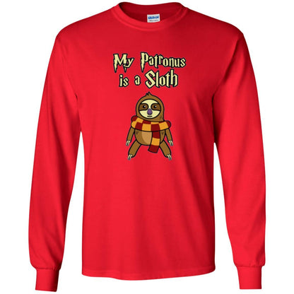 Christmas T-shirt My Patronus Is A Sloth T-shirt Red