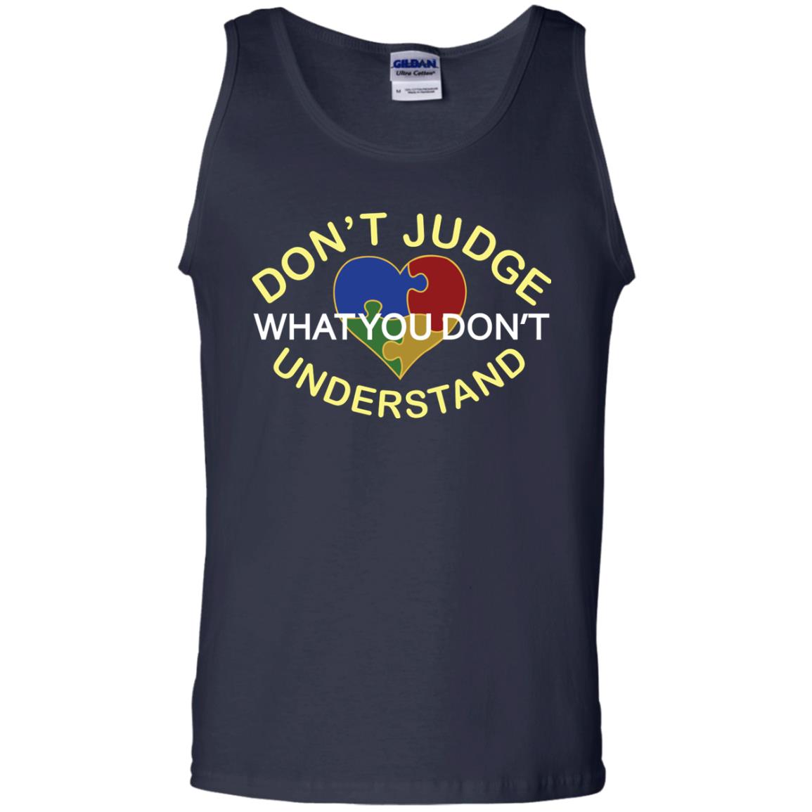 Don't Judge What You Don't Understand Autism Awearness Shirt Navy