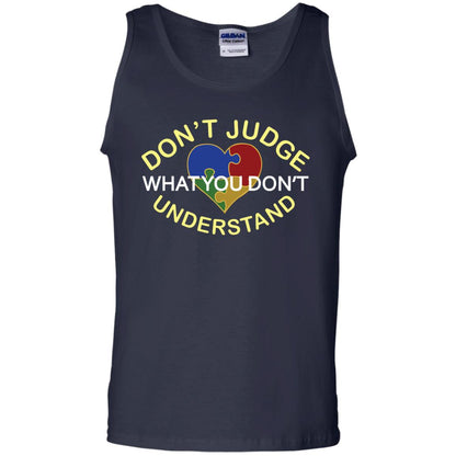 Don't Judge What You Don't Understand Autism Awearness Shirt Navy