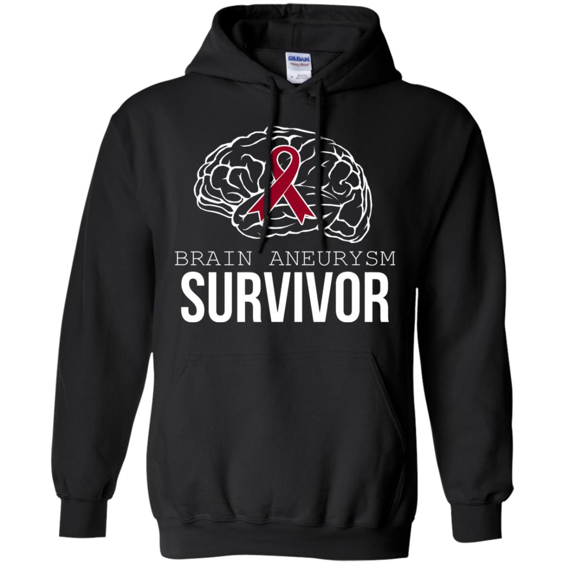 Brain Aneurysm Survivor T-shirt Black