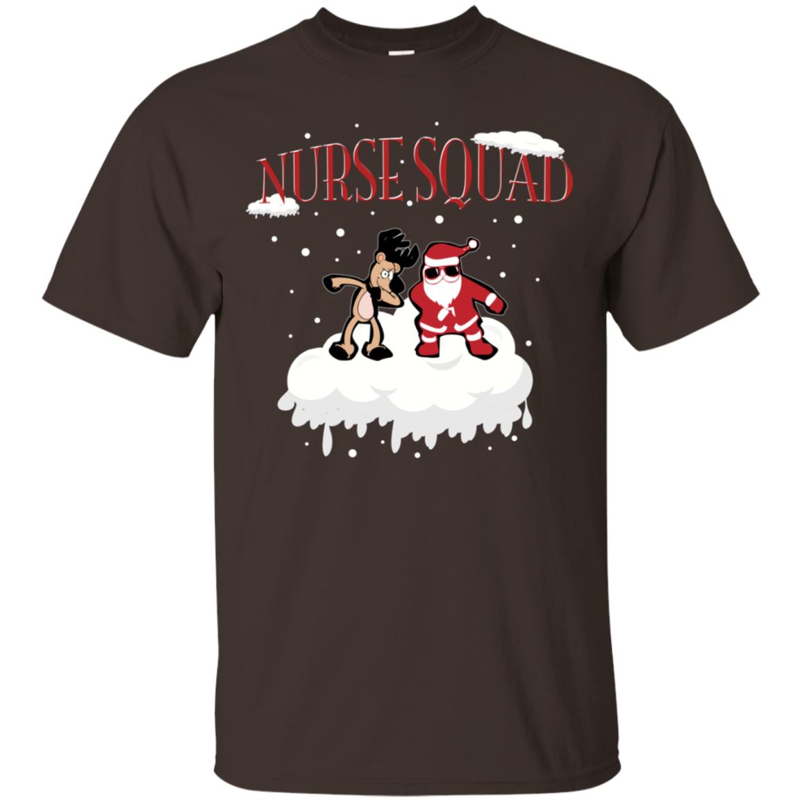 Nurse Squad Nursing X-mas Gift Shirt Dark Chocolate