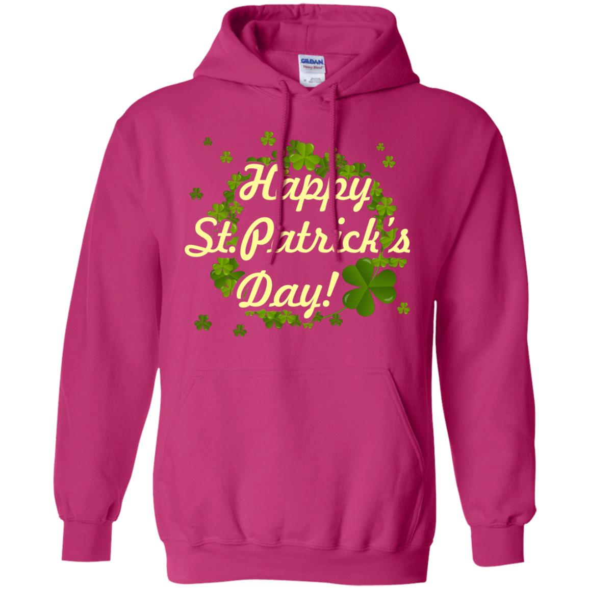 Happy St.patricks Day Shamrocks T-shirt Heliconia