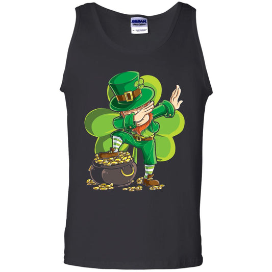 Dabbing Leprechaun St Patricks Day T-shirt Black