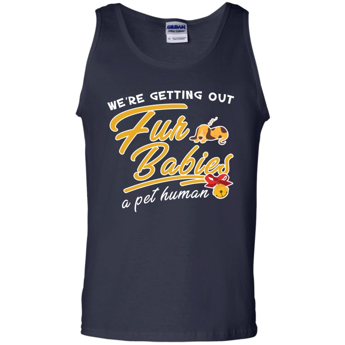 We're Getting Out Fur Babies A Pet Human Pregnancy Announcement Shirt Navy