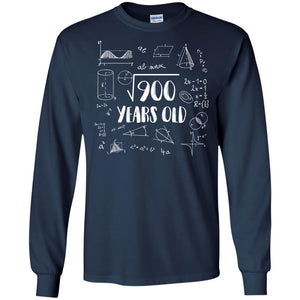 Square Root Of 900 30th Birthday 30 Years Old Math T-shirtG240 Gildan LS Ultra Cotton T-Shirt