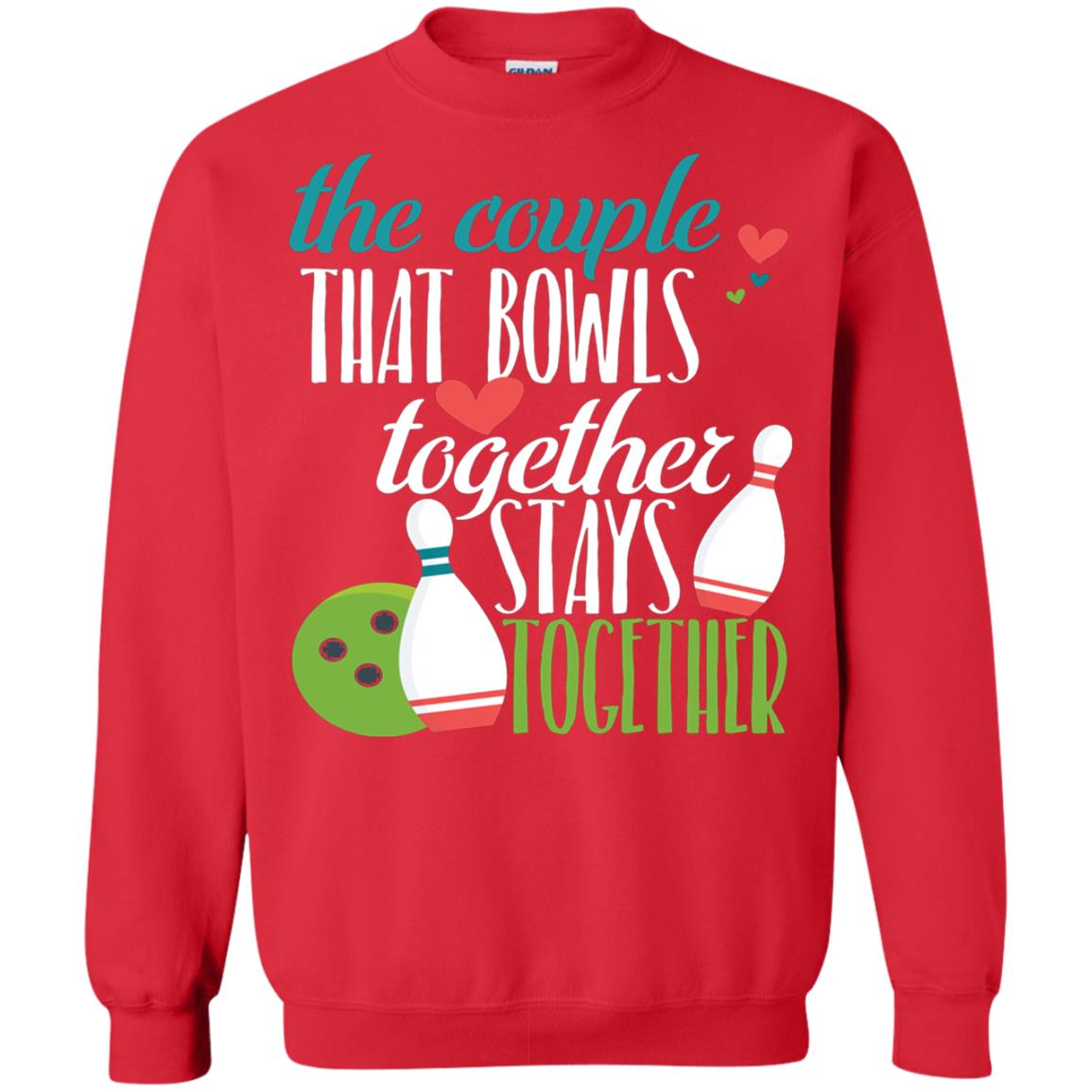 Bowler Shirt The Couple That Bowls Together Stay Together Red