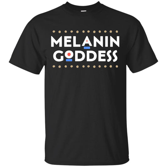 Melanin Goddess African Proud Afican American T-shirt Black