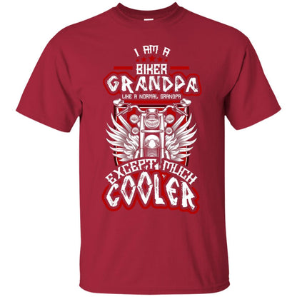 I Am A Biker Grandpa Like A Normal Grandpa Bike T-shirt For Papa Cardinal