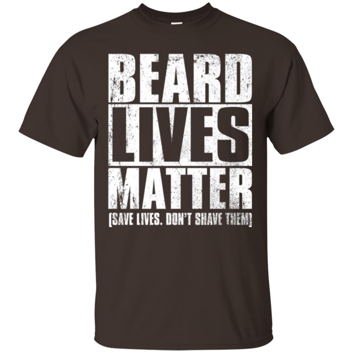 Beared Men T-shirt Beared Lives Matter Dark Chocolate