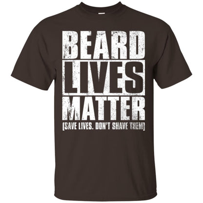 Beared Men T-shirt Beared Lives Matter Dark Chocolate