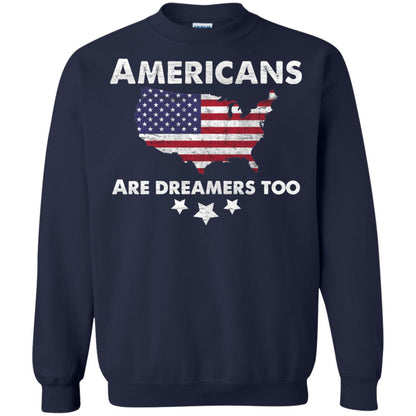 Anti Trump T-shirt Americans Are Dreamers Too Navy
