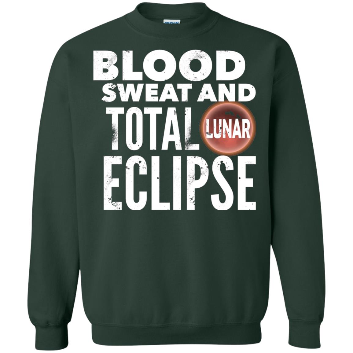 Total Lunar Eclipse 2018 Blood Sweat T-shirt Forest Green