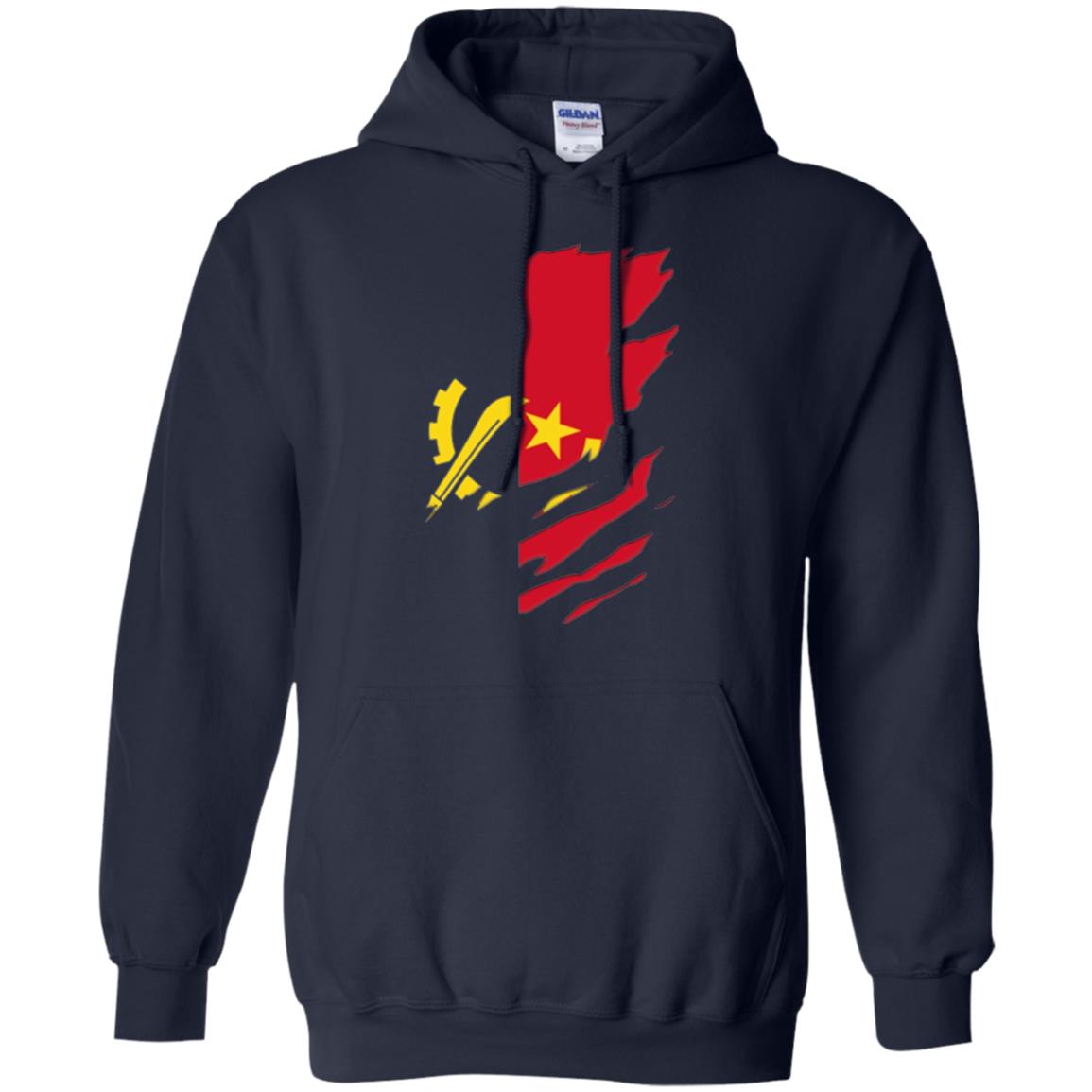 Super Angola Flag T-shirt Navy