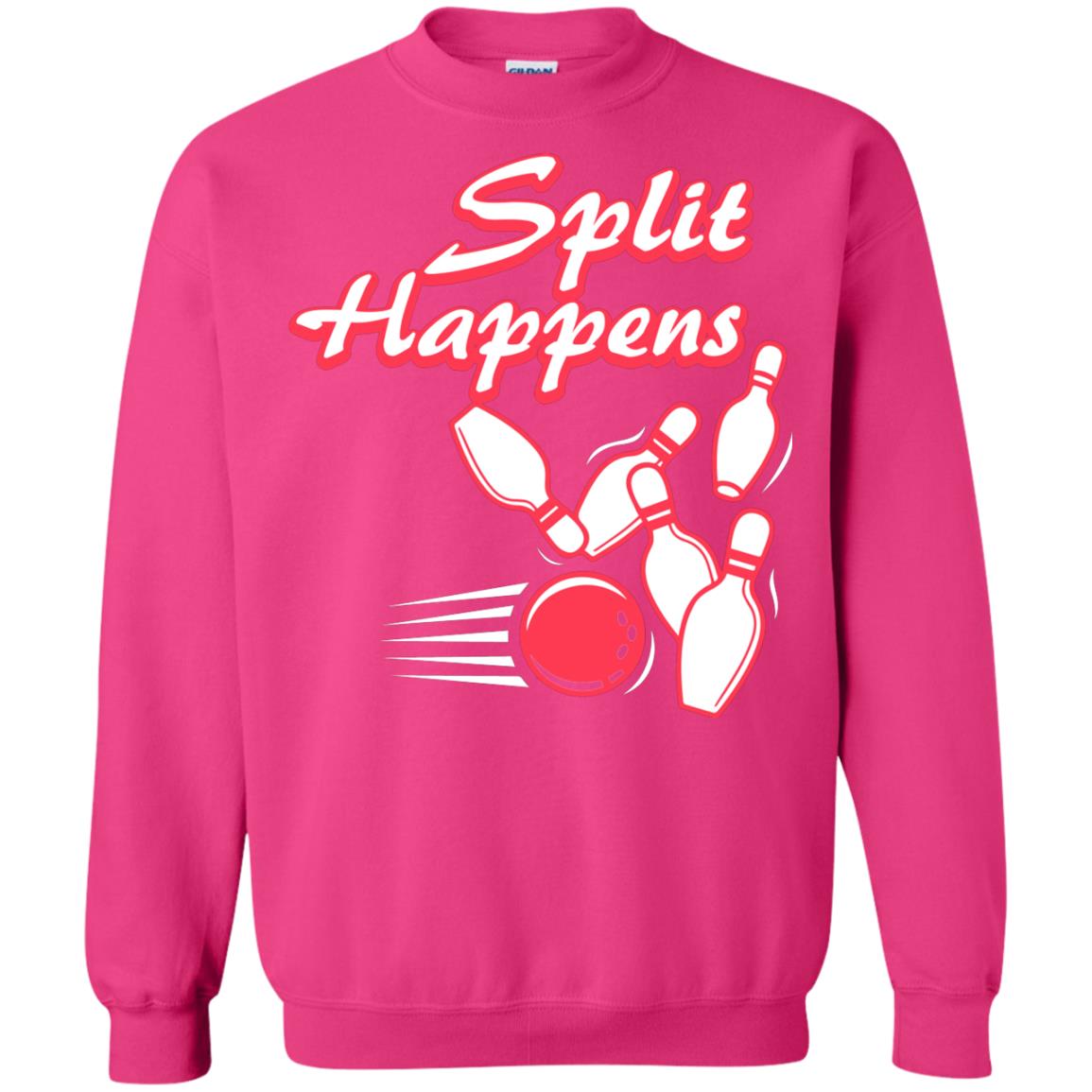 Bowling Lover T-shirt Split Happens Heliconia