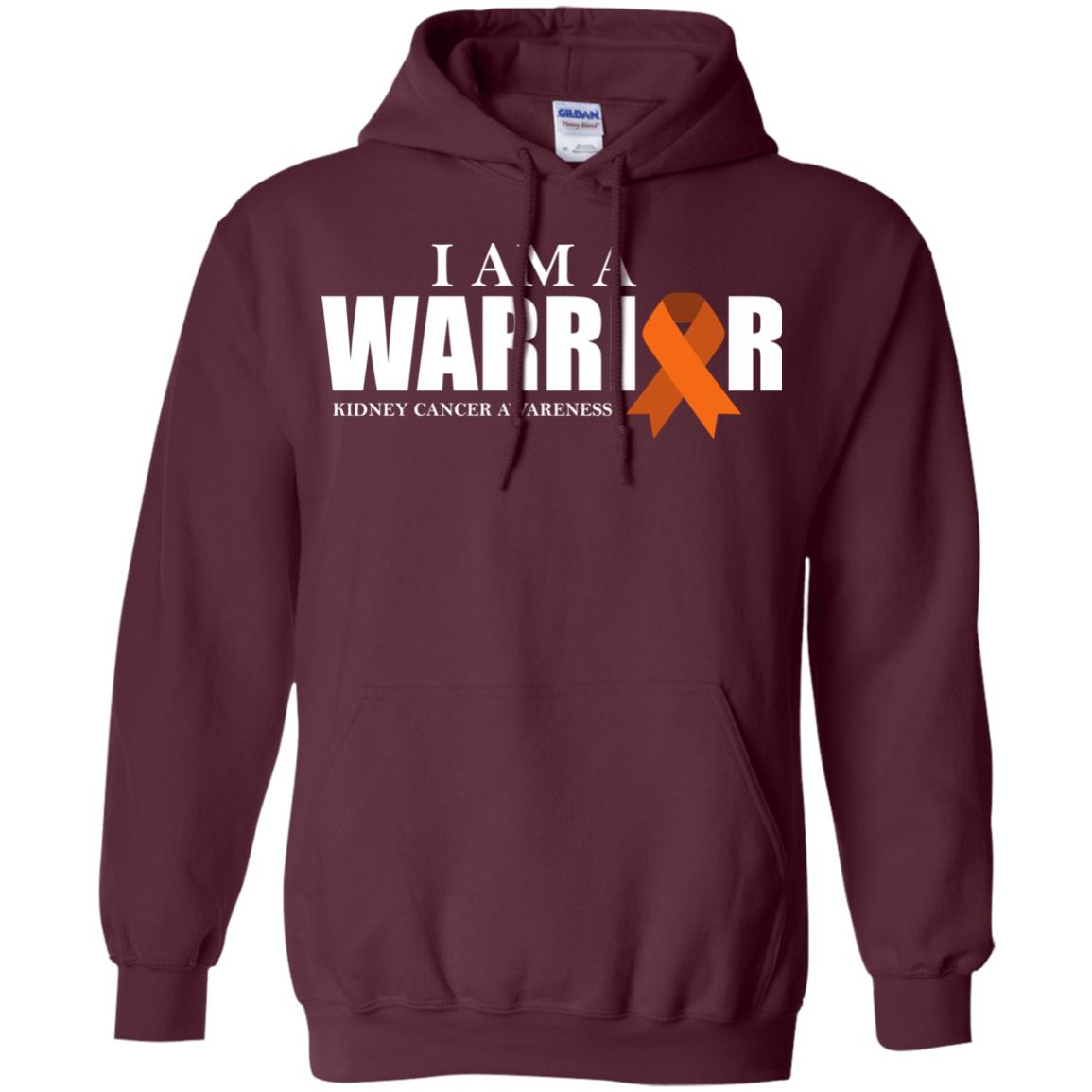 Kidney Cancer Awareness T-shirt I Am A Warrior Kidney Cancer Awareness Maroon