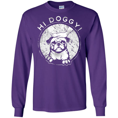 Dog Lovers T-shirt Hi Doggy Purple
