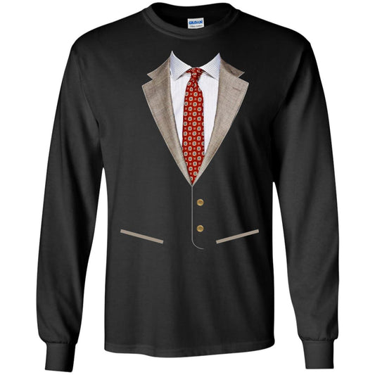 Tuxedo T-shirt Retro Prom Men With Bowtie Black