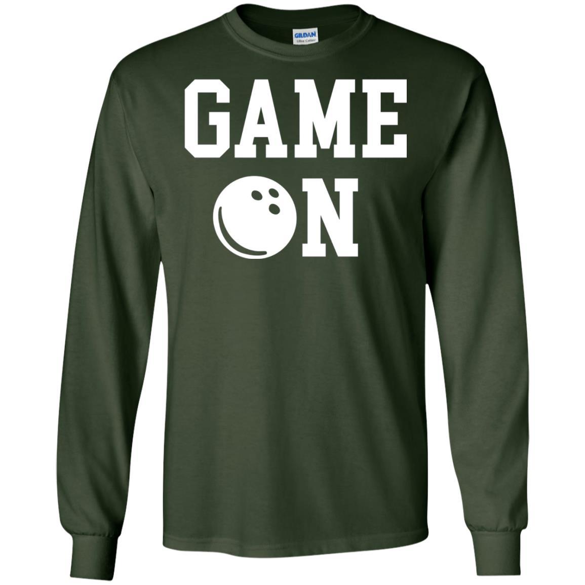 Bowler T-shirt Game On Bowling T-shirt Forest Green