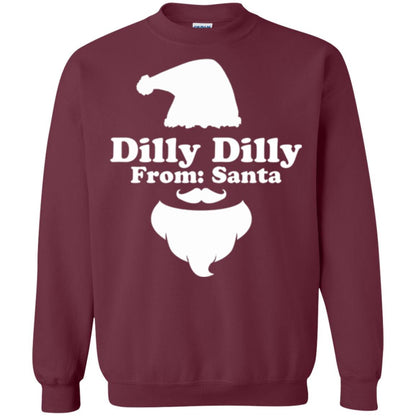 Christmas T-shirt Dilly Dilly From Santa Claus T-shirt Maroon